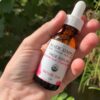 Made Simple Skin Care USDA certified organic raw vegan helichrysum face serum hand small