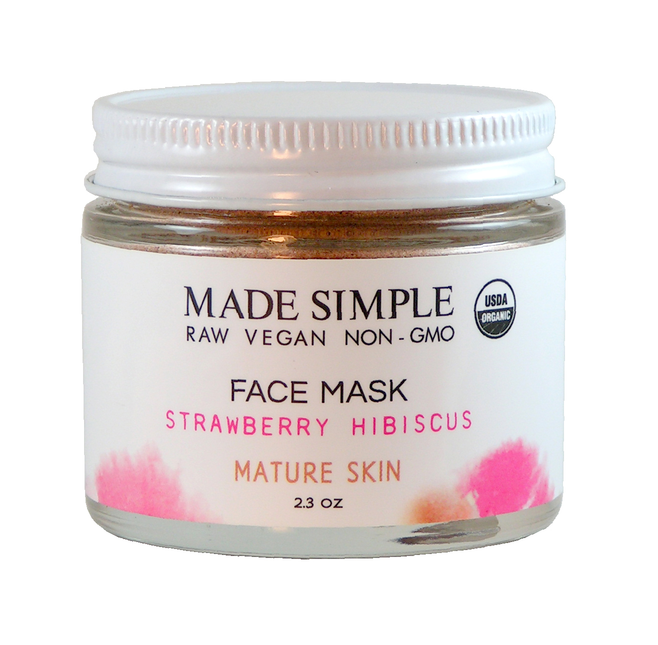 Strawberry Hibiscus Face Mask (Mature Skin) Made Simple Skin Care