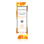 Made Simple Skin Care Face Toner Hydrosol Orange Blossom Bergamot USDA Certified Organic Raw Vegan NonGMO