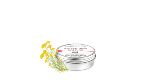 Made Simple Skin Care Organic Natural Moisturizer certified organic - Helichrysum tin