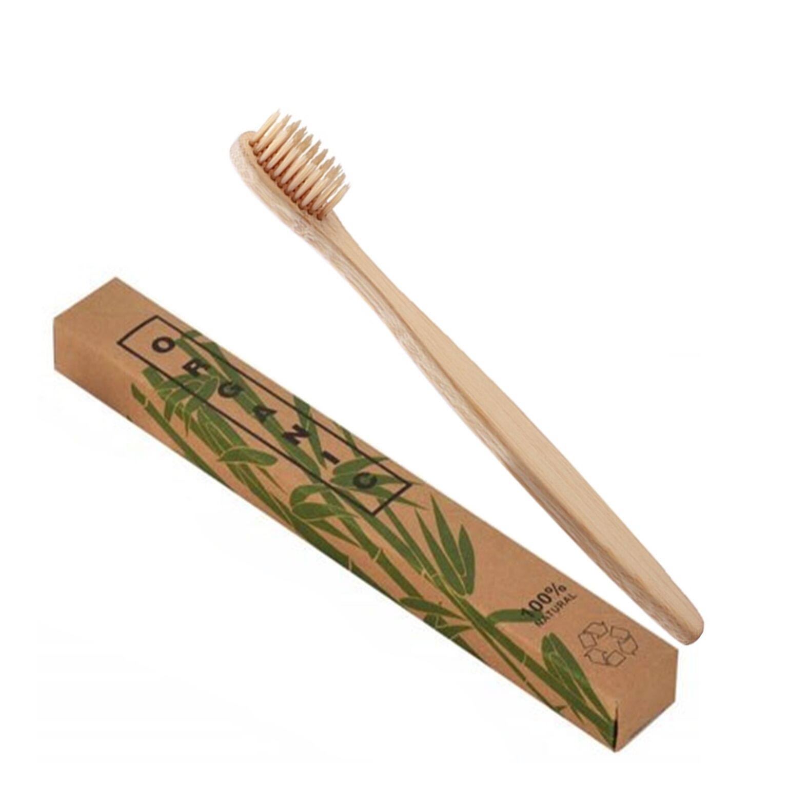 Free Organic Bamboo Toothbrush for sensitive teeth and gums.