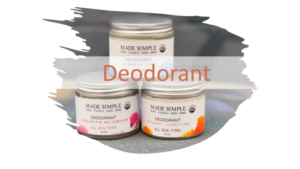 Made Simple Skin Care USDA certified organic raw vegan mature deodorant
