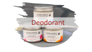 Made Simple Skin Care USDA certified organic raw vegan oily deodorant
