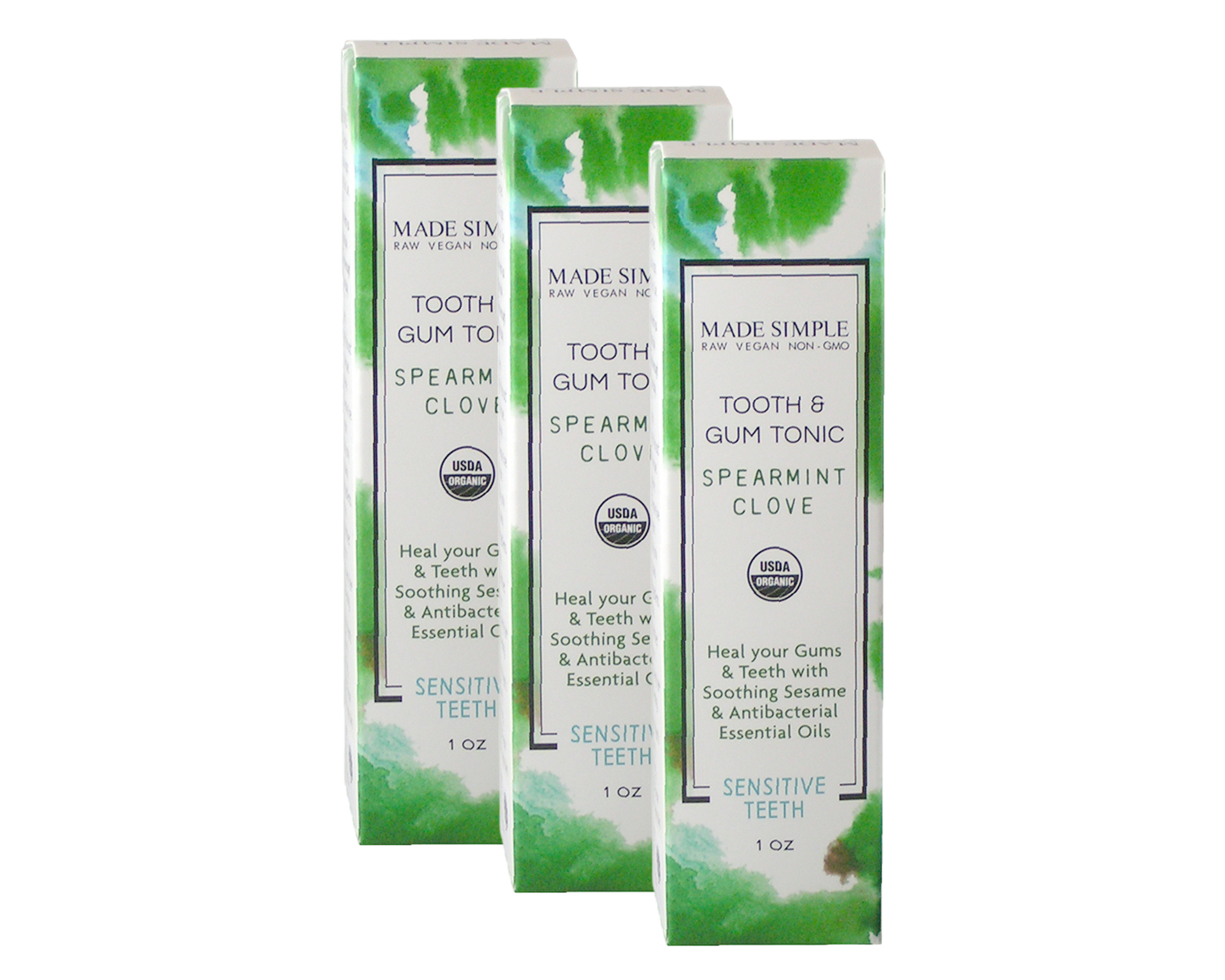 Made-Simple-Skin-Care-Tooth-Gum-Tonic-Spearmint-Clove-USDA-Certified-Organic-Raw-Vegan-NonGMO trio