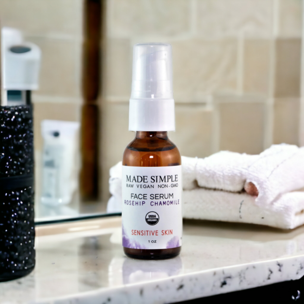 Certified Organic Vegan Serum for Sensitive Skin