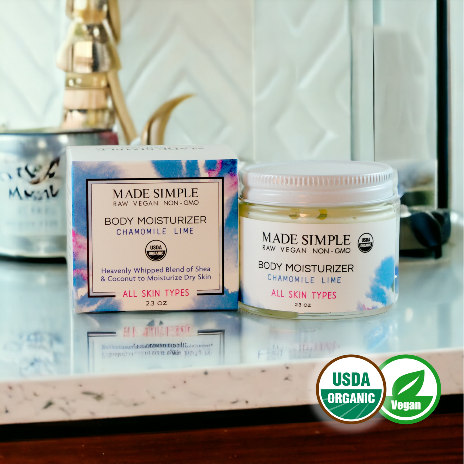 Certified Organic Vegan Moisturizers - All Skin Types