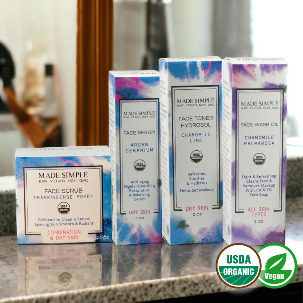 Certified Organic Vegan Skincare Value Pack for Dry Skin