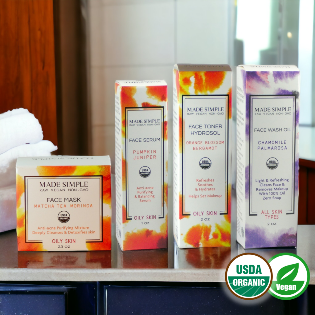 Certified Organic Vegan Skincare Value Pack for Oily Skin